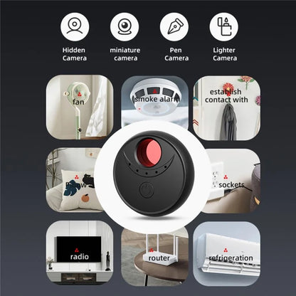 X17 Anti-Peep Camera Detector 4 AI Infrared Lamp Beads Camera Finder Portable GPS Car Signal Location Detector