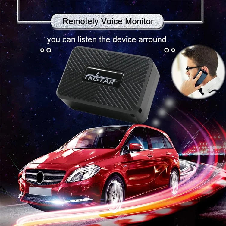TKSTAR TK913 Car GPS Tracker 2G GPRS Locator with Automatic Voice Monitoring, Free Web APP