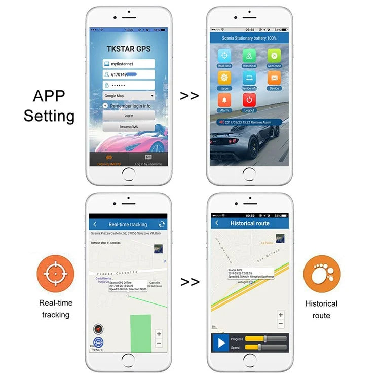 TKSTAR TK915 Car 4G GPS Tracker Voice Monitor GPS Locator Tamper Alert