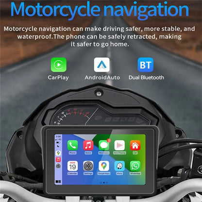 PND-Q5S 5-Inch Display Wireless Car Play Motorcycle GPS Navigator