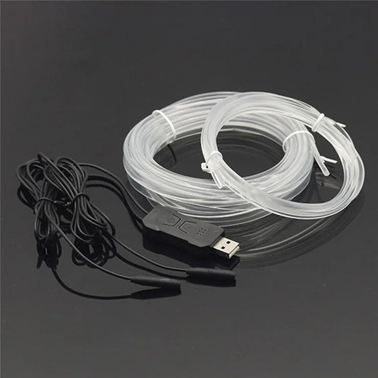 K24U Colorful Lighting LED Fiber Optic Strip Light Ambient Lamp APP Voice Remote Control Car Interior Decor