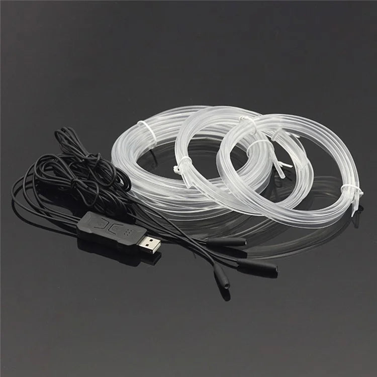 K35U APP Voice Remote Control Car Interior Music Sync Ambient Lamp Decoration LED Fiber Optic Strip Light