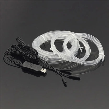 K35U APP Voice Remote Control Car Interior Music Sync Ambient Lamp Decoration LED Fiber Optic Strip Light
