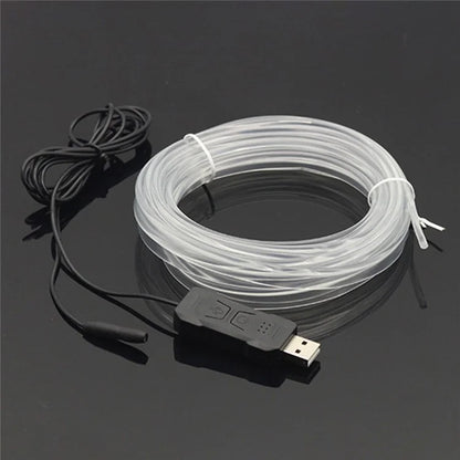 K13U APP Voice Remote Control Car Interior Decor LED Fiber Optic Strip Light Music Sync Ambient Lamp