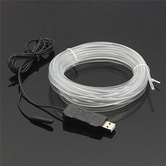 K13U APP Voice Remote Control Car Interior Decor LED Fiber Optic Strip Light Music Sync Ambient Lamp