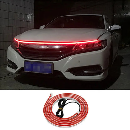 1.2m Car Hood PVC Silicone Flexible Decorative Light Super Bright Waterproof DRL Light Strip
