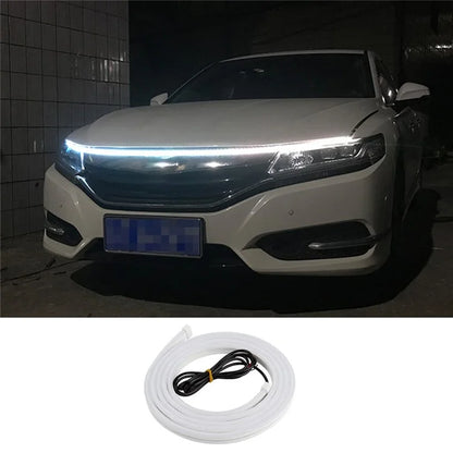 1.2m Car Hood PVC Silicone Flexible Decorative Light Super Bright Waterproof DRL Light Strip