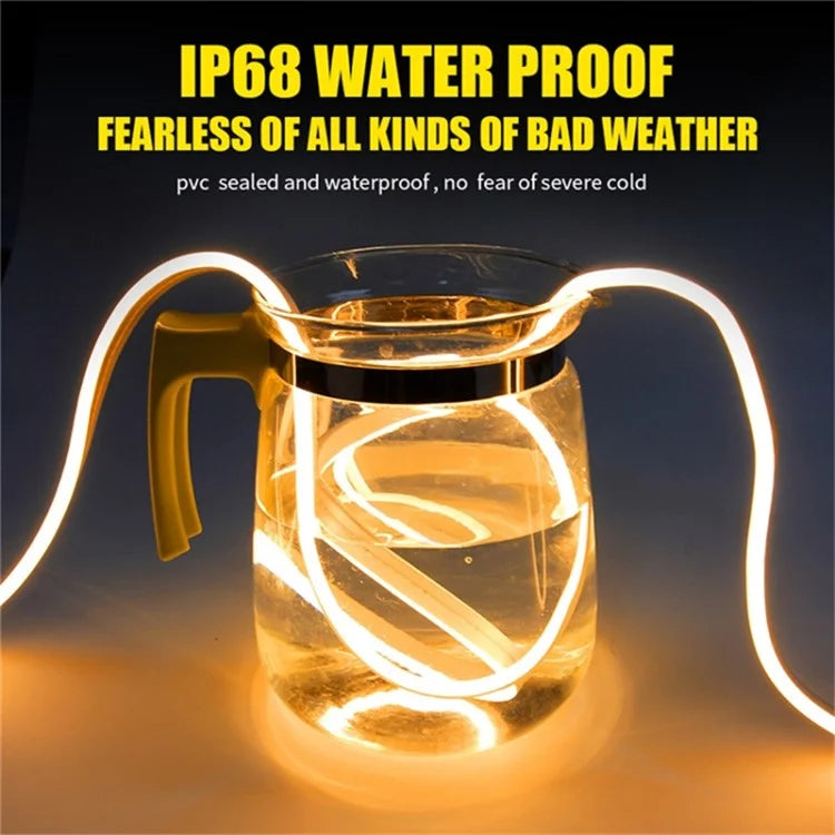 1.5m Car Hood PVC Silicone Waterproof DRL Light Strip Super Bright Flexible Decorative Light