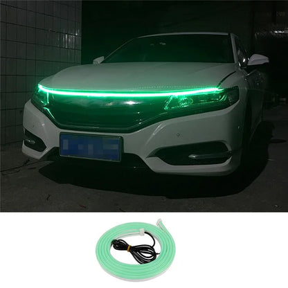 1.5m Car Hood PVC Silicone Waterproof DRL Light Strip Super Bright Flexible Decorative Light