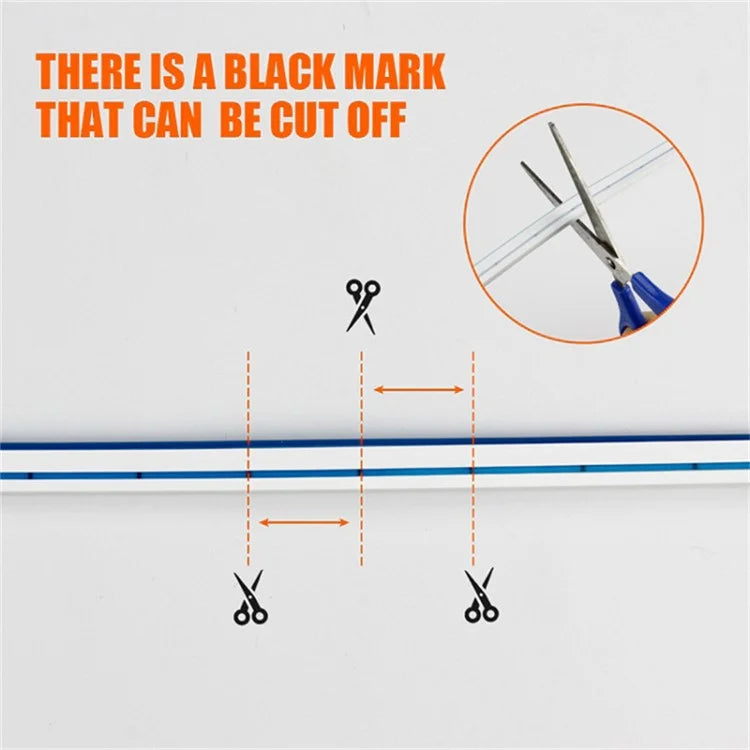 2m Car Hood Decorative DRL Light Strip PVC Silicone Flexible Waterproof Light Strip