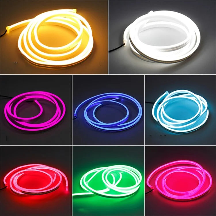2m Car Hood Decorative DRL Light Strip PVC Silicone Flexible Waterproof Light Strip
