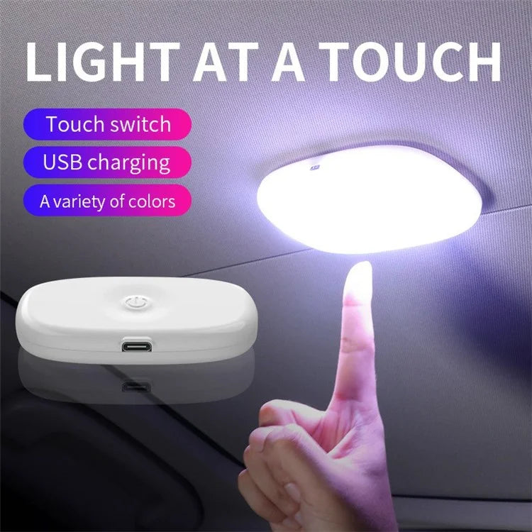 MS-032 10-LED Voice-Controlled Car Reading Light Magnetic USB Ambient Light