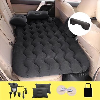 LUFTIKID Air Inflation Bed SUV Truck Sleeping Mat Car PVC Flocking Mattress with Footrest