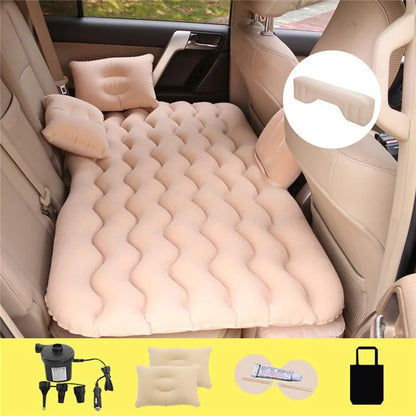 LUFTIKID Air Inflation Bed SUV Truck Sleeping Mat Car PVC Flocking Mattress with Footrest