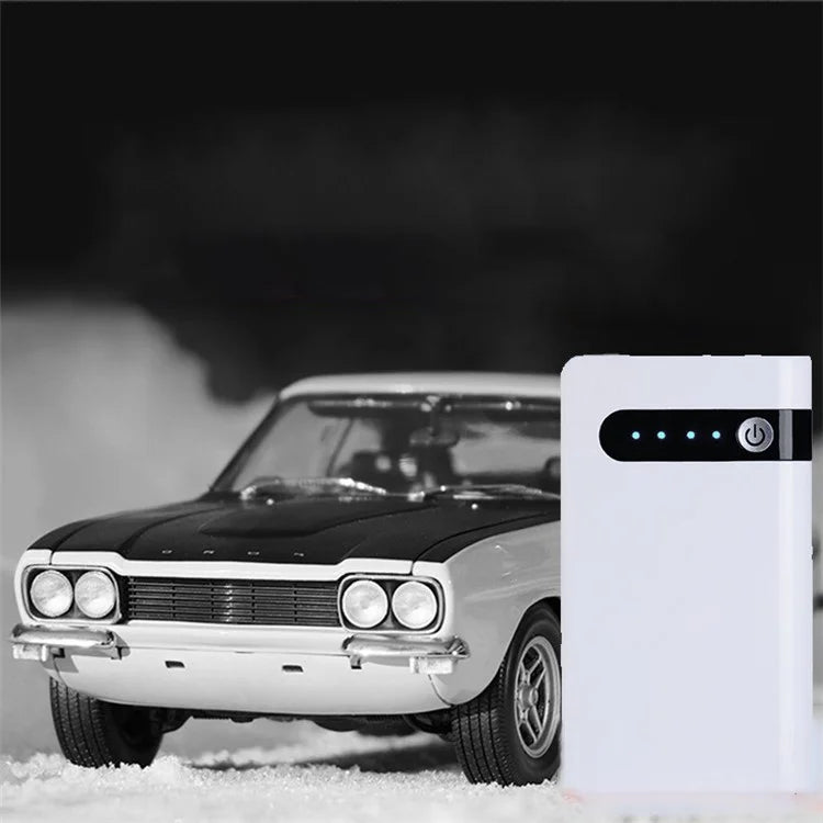 XLJ03 12V Car Emergency Starter Cell Phone Battery Charger Portable 12000mAh Power Bank with Flashlight, (EU Plug)