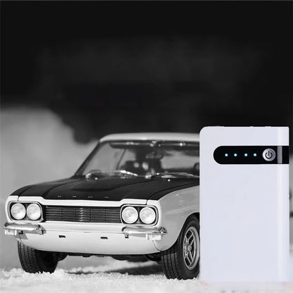 XLJ03 12V Car Emergency Starter Cell Phone Battery Charger Portable 12000mAh Power Bank with Flashlight, (EU Plug)