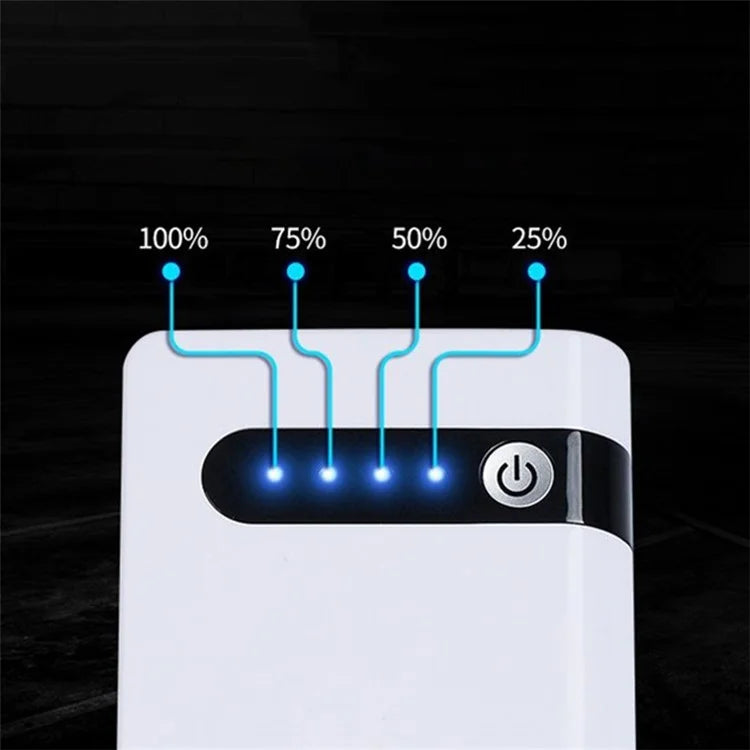XLJ03 12V Car Emergency Starter with Car Charger, Cell Phone Power Bank 12000mAh Portable Battery Pack (EU Plug)