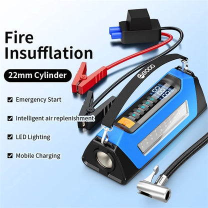 PS-219 All-in-One Emergency Start 6000mAh Battery Power Supply Vehicle Air Pump