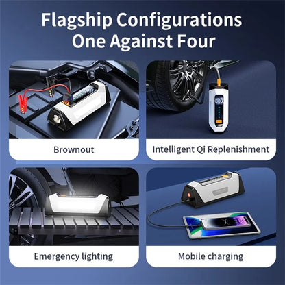 PS-219 All-in-One Emergency Start 6000mAh Battery Power Supply Vehicle Air Pump