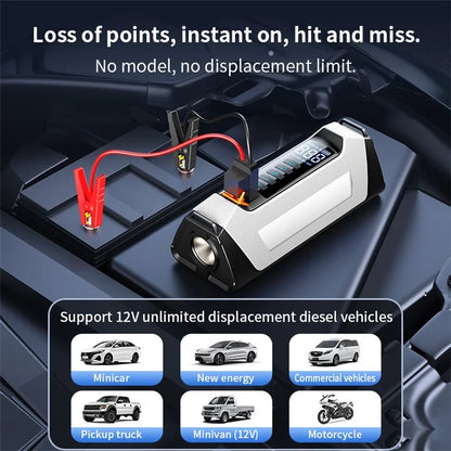 PS-219 All-in-One Emergency Start 6000mAh Battery Power Supply Vehicle Air Pump
