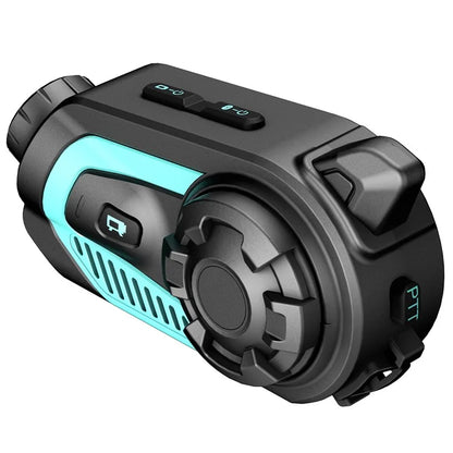 S40 Motorcycle Intercom Waterproof Bluetooth Motorbike Helmet Interphone Video Recorder