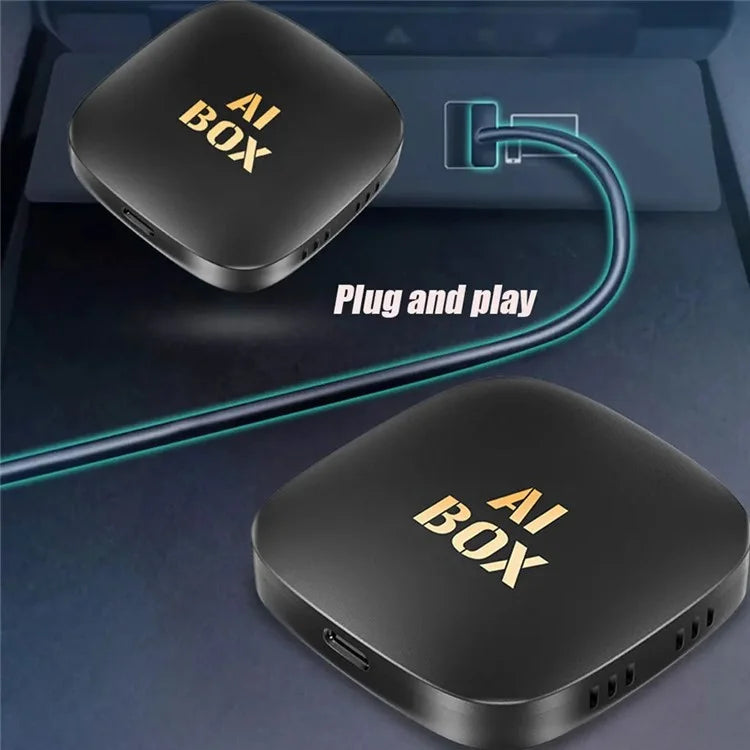 Android 13 Carplay Smart AI Box Wireless Carplay / Android Auto Adapter Built-In Netflix / Youtube, 2+32G