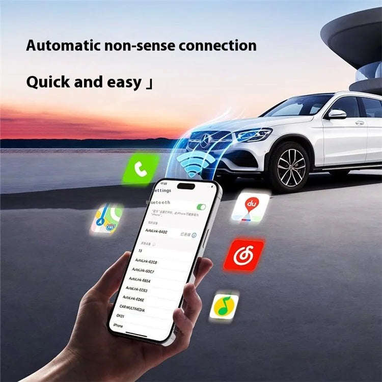 Car Android Auto Dongle Bluetooth / Wifi Wired Android Auto to Wireless Vehicle Adapter for Android Phone