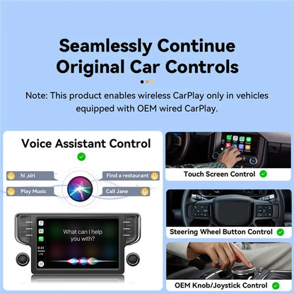ESSAGER ECP-CY0G-Z Wireless Carplay Auto Adapter Plug and Play