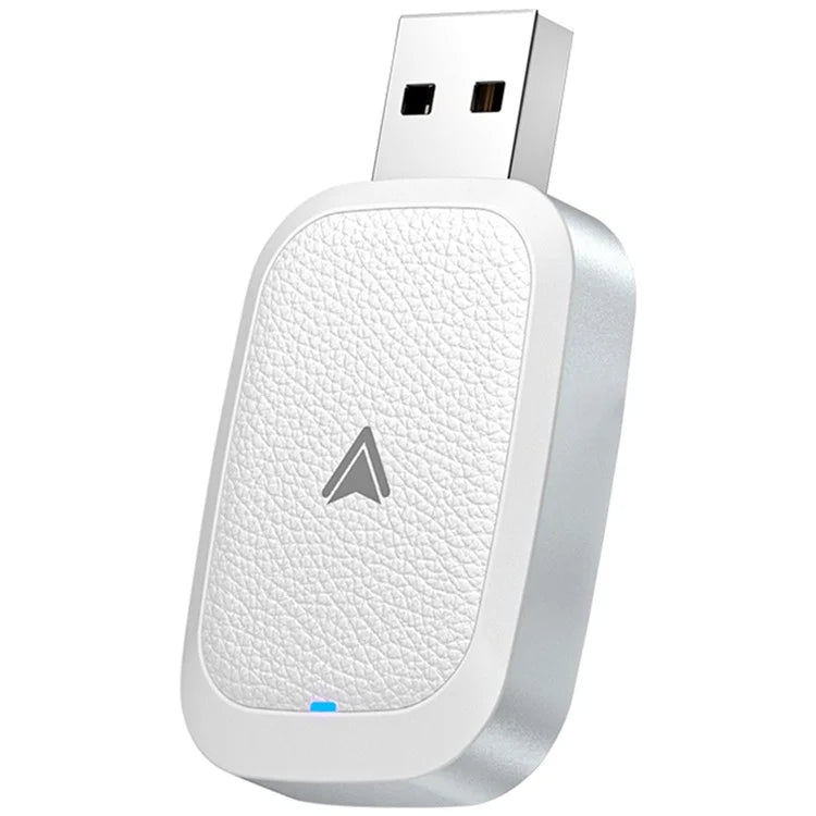 Car Android Auto Wireless Dongle Leather Coated Wired to Wireless Adapter for Android 11+