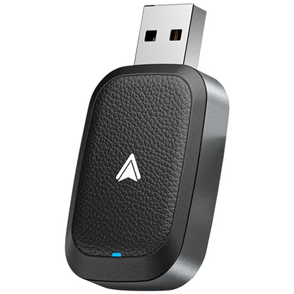 Car Android Auto Wireless Dongle Leather Coated Wired to Wireless Adapter for Android 11+
