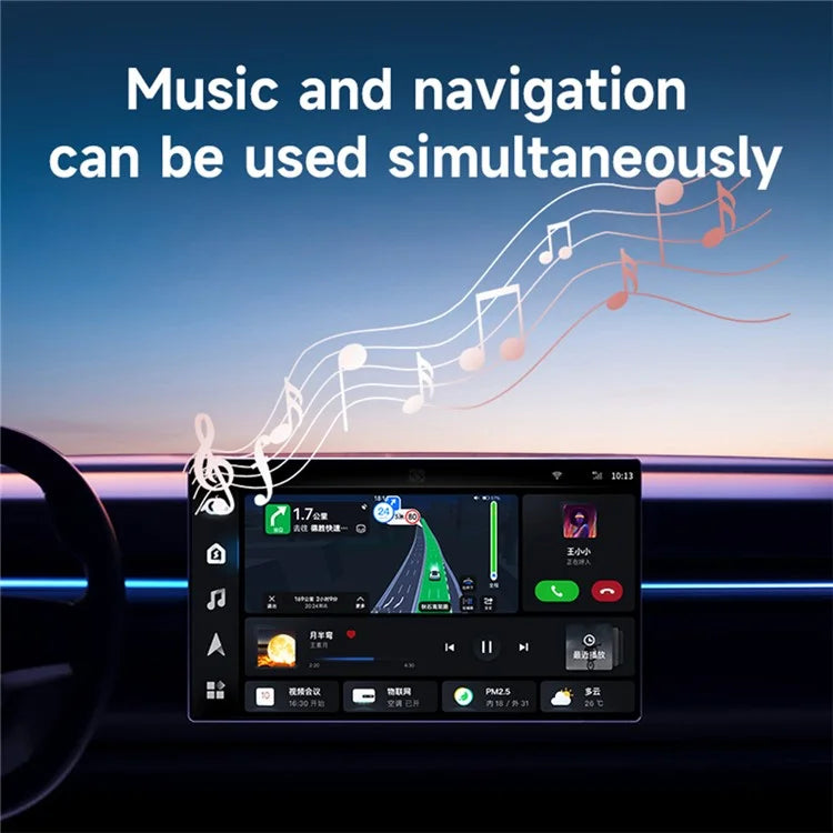 2 in 1 Carplay / Android Auto Wired to Wireless Adapter Bluetooth+Wifi Connection Converter