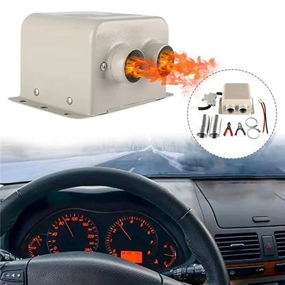 12V 600W Dual Hole Car Heater Window Defrosting Defogging Vehicle Interior PTC Heater