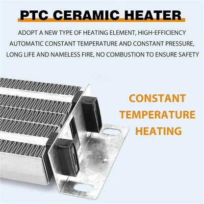 12V 600W Dual Hole Car Heater Window Defrosting Defogging Vehicle Interior PTC Heater