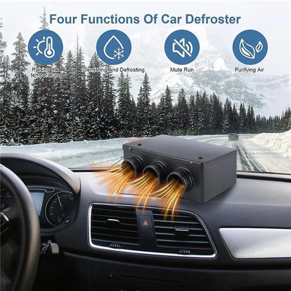 Three Hole Car Water Heater Window Defrosting Defogging Vehicle Interior Heater