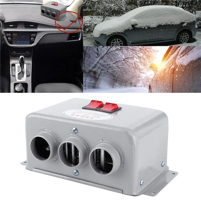 Three Hole Car Water Heater Window Defrosting Defogging Vehicle Heating Fan