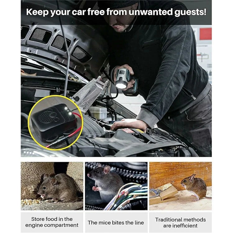 532 Car Mouse Repellent Car Engine Compartment Ultrasonic Rodent Repeller