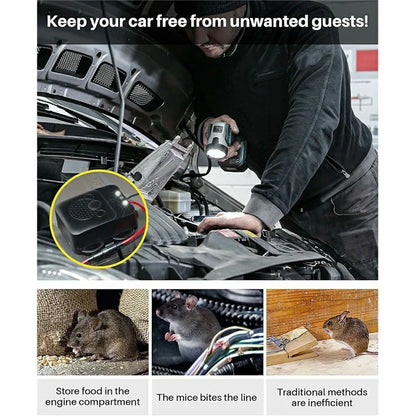 532 Car Mouse Repellent Car Engine Compartment Ultrasonic Rodent Repeller