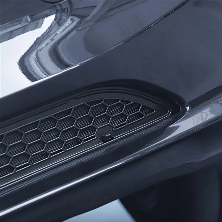For Tesla Model 3 Car Front Bumper Grille Quick Release Button Design Insect Prevention Net