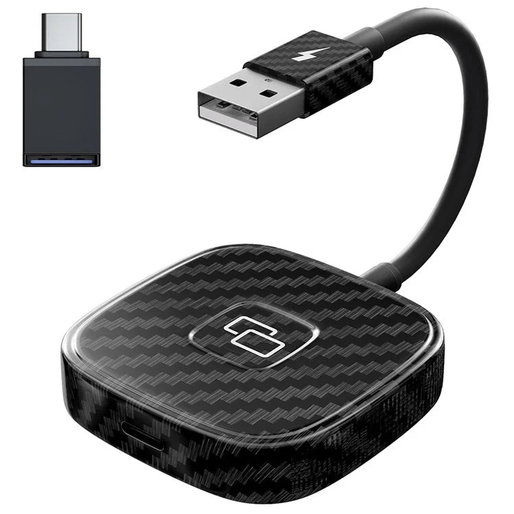 THT-020-7 Car Mirror Adapter AI BOX for iPhone Carplay to Car Display Adapter with USB-C Adapter, Wired Carplay Mirror Dongle