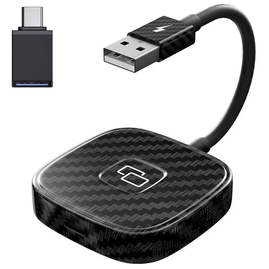 THT-020-7 Car Mirror Adapter AI BOX for iPhone Carplay to Car Display Adapter with USB-C Adapter, Wired Carplay Mirror Dongle