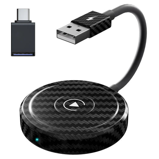 THT-020-5 Wireless CarPlay Adapter AI BOX CarPlay Dongle Wired to Wireless CarPlay Converter for Wired CarPlay Cars