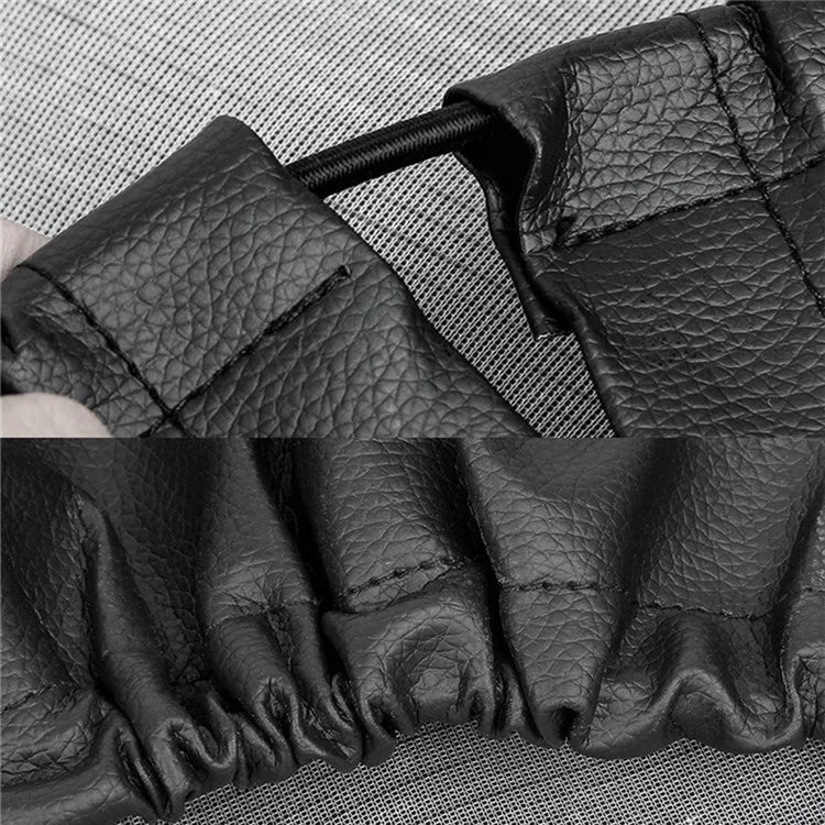 KG0167 12-Inch SUV Truck Wheel Cover Protector Litchi Texture Leather Car Tire Cover for 20-22 Inch Tire
