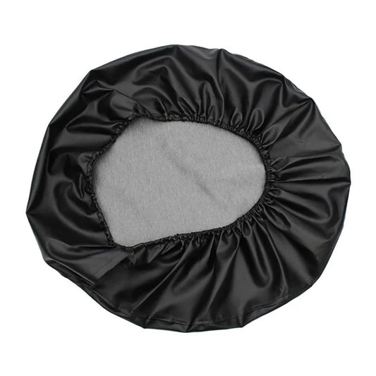 KG0167 14-Inch Litchi Texture Leather Car Tire Cover Wheel Protector for 24-26 Inch Tire