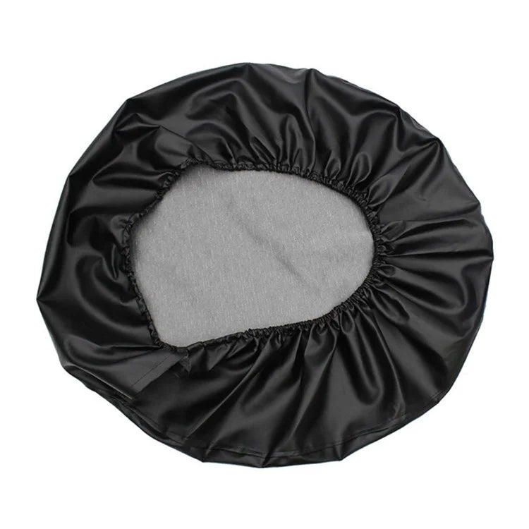 KG0167 16-Inch SUV Truck Wheel Cover Tire Protector Litchi Texture Leather Car Tire Cover for 30-32 Inch Tire