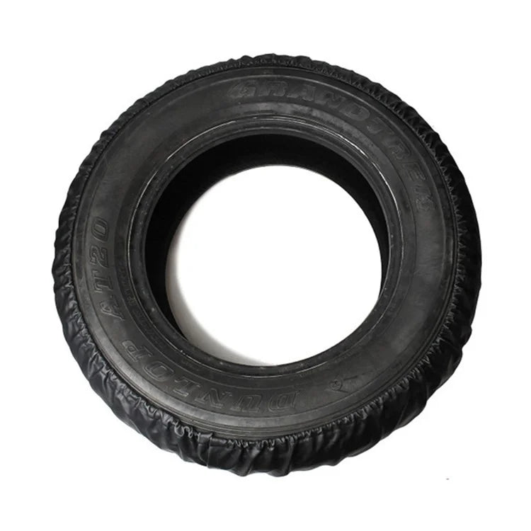 KG0167 16-Inch SUV Truck Wheel Cover Tire Protector Litchi Texture Leather Car Tire Cover for 30-32 Inch Tire