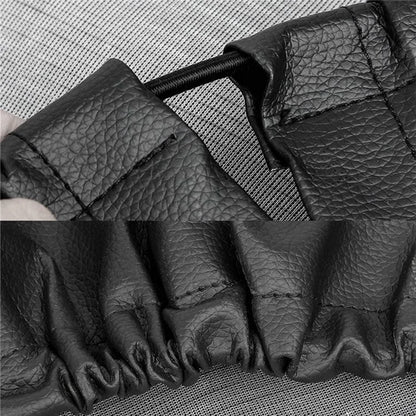 KG0167 16-Inch SUV Truck Wheel Cover Tire Protector Litchi Texture Leather Car Tire Cover for 30-32 Inch Tire