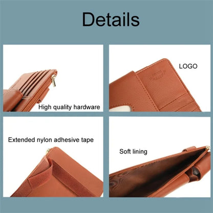 GOATHERD Car Sun Visor Tissue Box Storage Bag Microfiber Leather Cards Glasses Holder Bag
