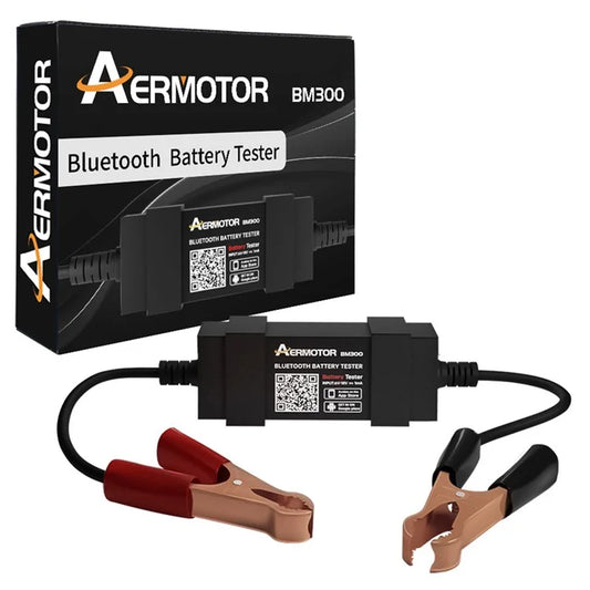 AERMOTOR BM300 Car Battery Tester Wireless Bluetooth 12V Car Battery Testing Charging Cranking Analyzer for Android iOS