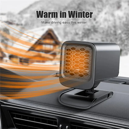 9729 12V Car Foldable Heater Windshield Defrosting Defogging Heating Fan Vehicle Interior Heating Device