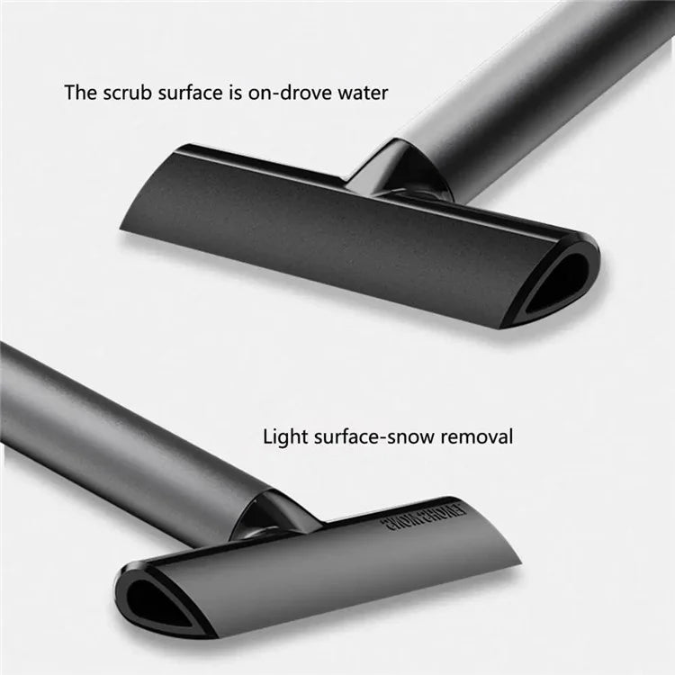 9718 TPU+Aluminum Alloy 2-in-1 Car Window Double-sided Snow Removal Shovel Tire Gravel Cleaning Tool